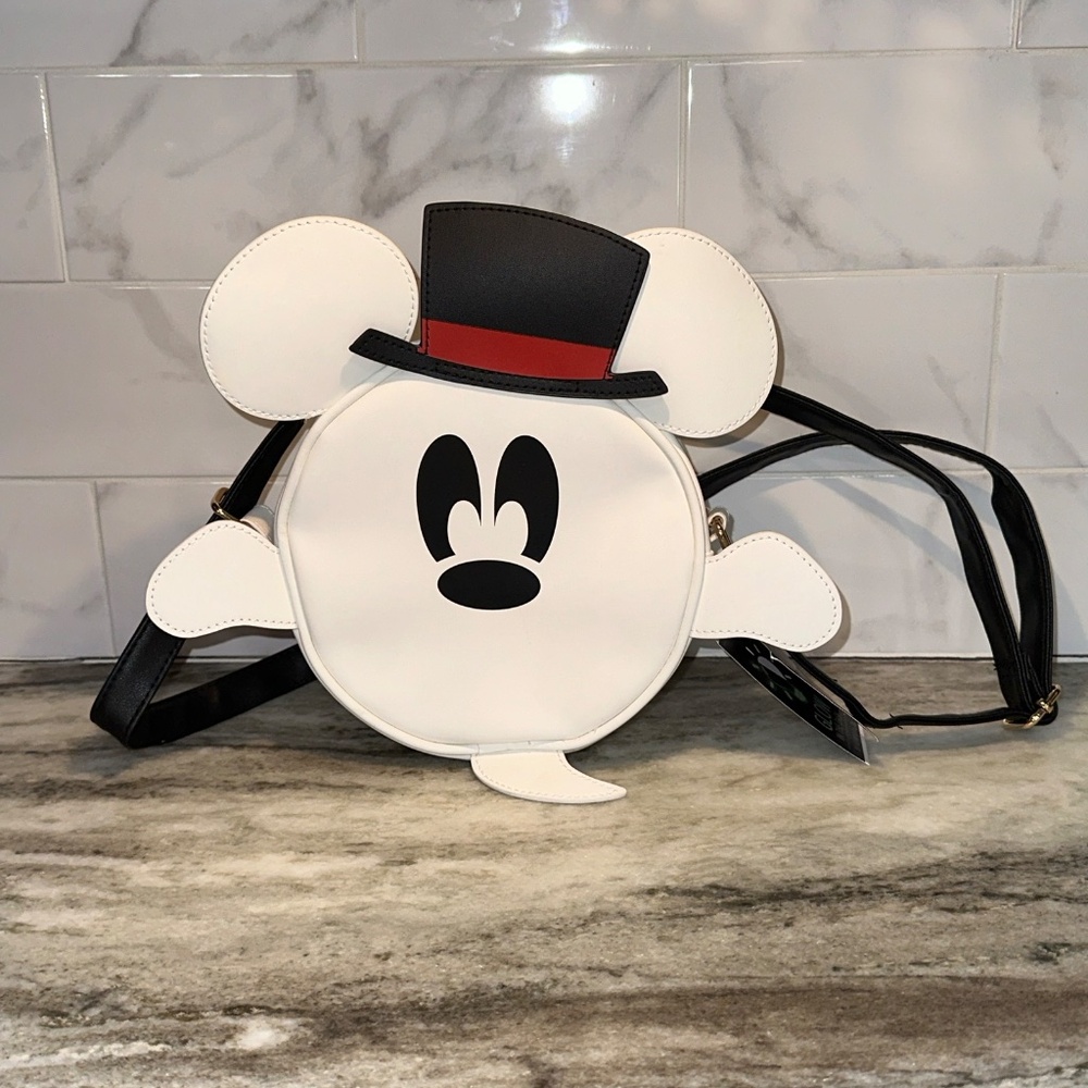 BIOWORLD MICKEY MOUSE GHOST GLOW IN THE DARK SHOULDER OR CROSSBODY PURSE NEW
